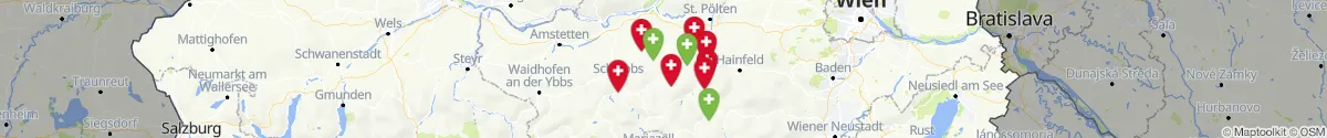 Map view for Pharmacies emergency services nearby Loich (Sankt Pölten (Land), Niederösterreich)